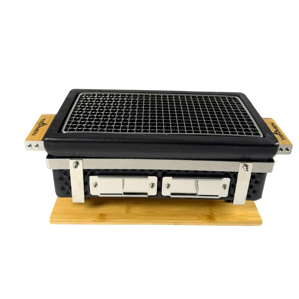 Horno Ahumador Portátil Cerámico Rectangular