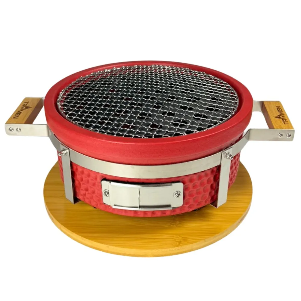 Horno Ahumador Portátil Cerámico Redondo