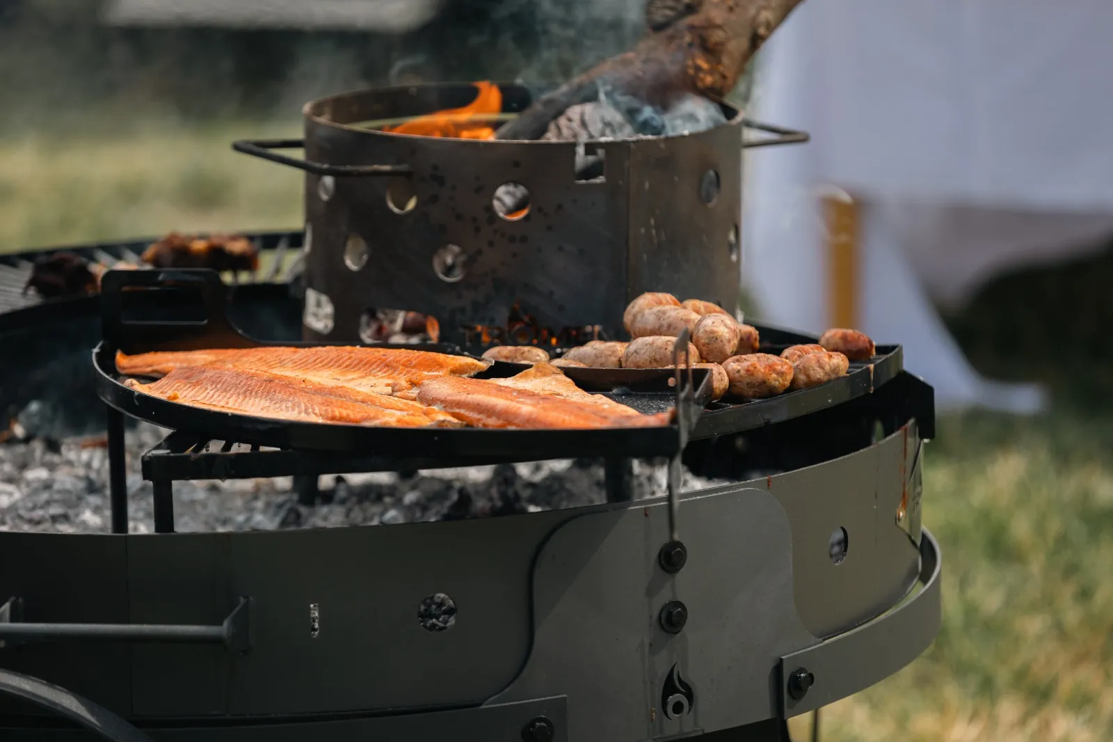 Fogonero with meat and fish