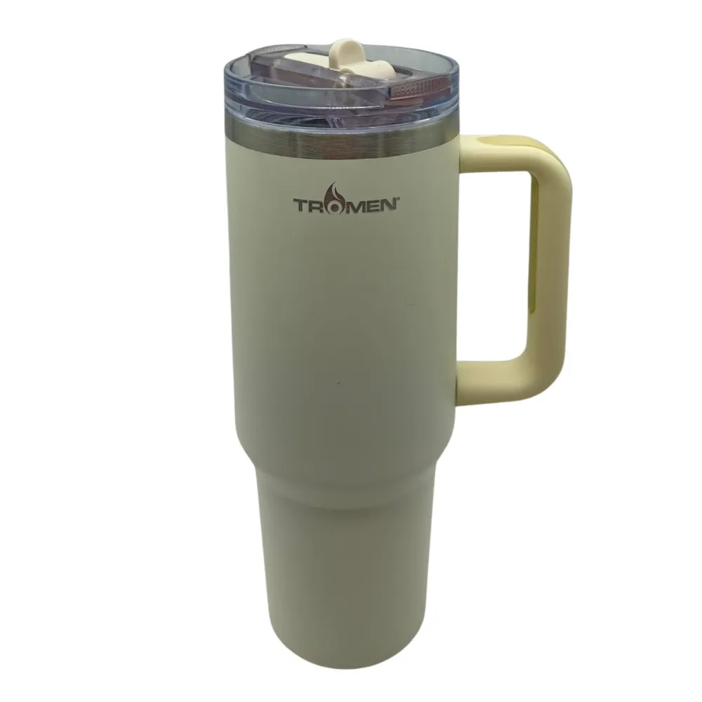 White thermal tumbler 1200ml